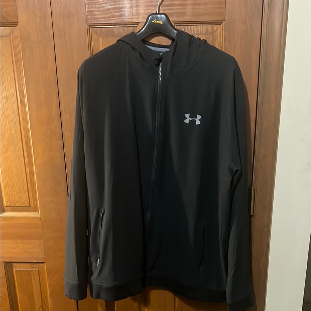 Under Armour Black Performance Jacket with Mock Neck